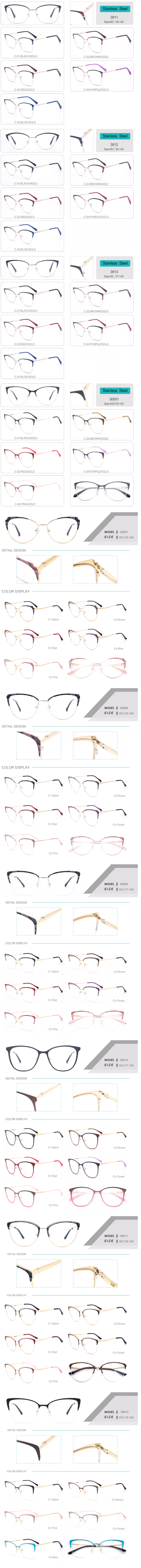 China wholesale 3d print frame Metal frame acetate temple optical glasses