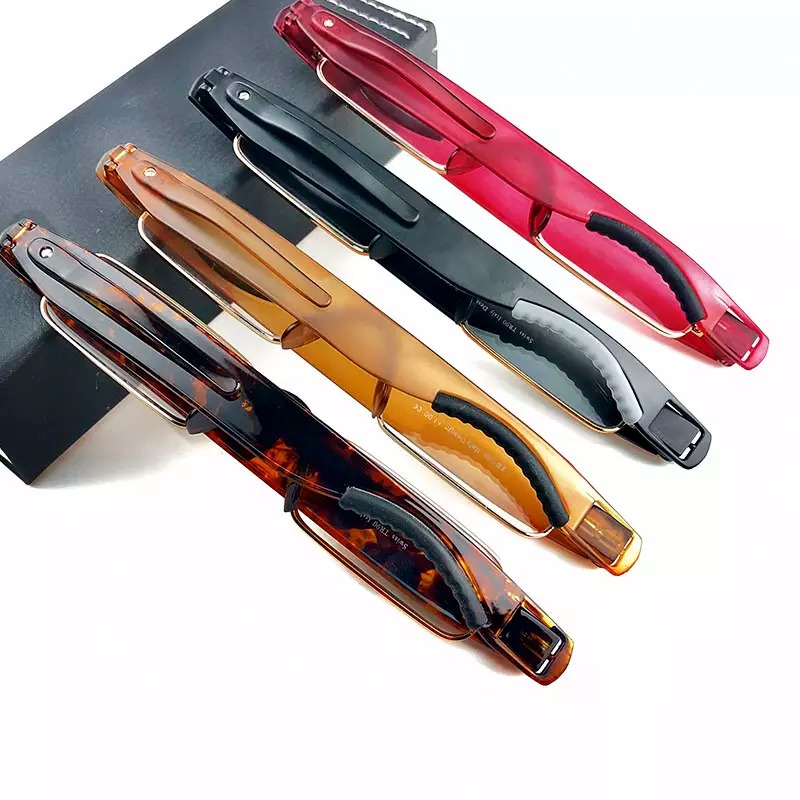 360 Degree rotation metal frame TR eyewear folding reading glasses 2021