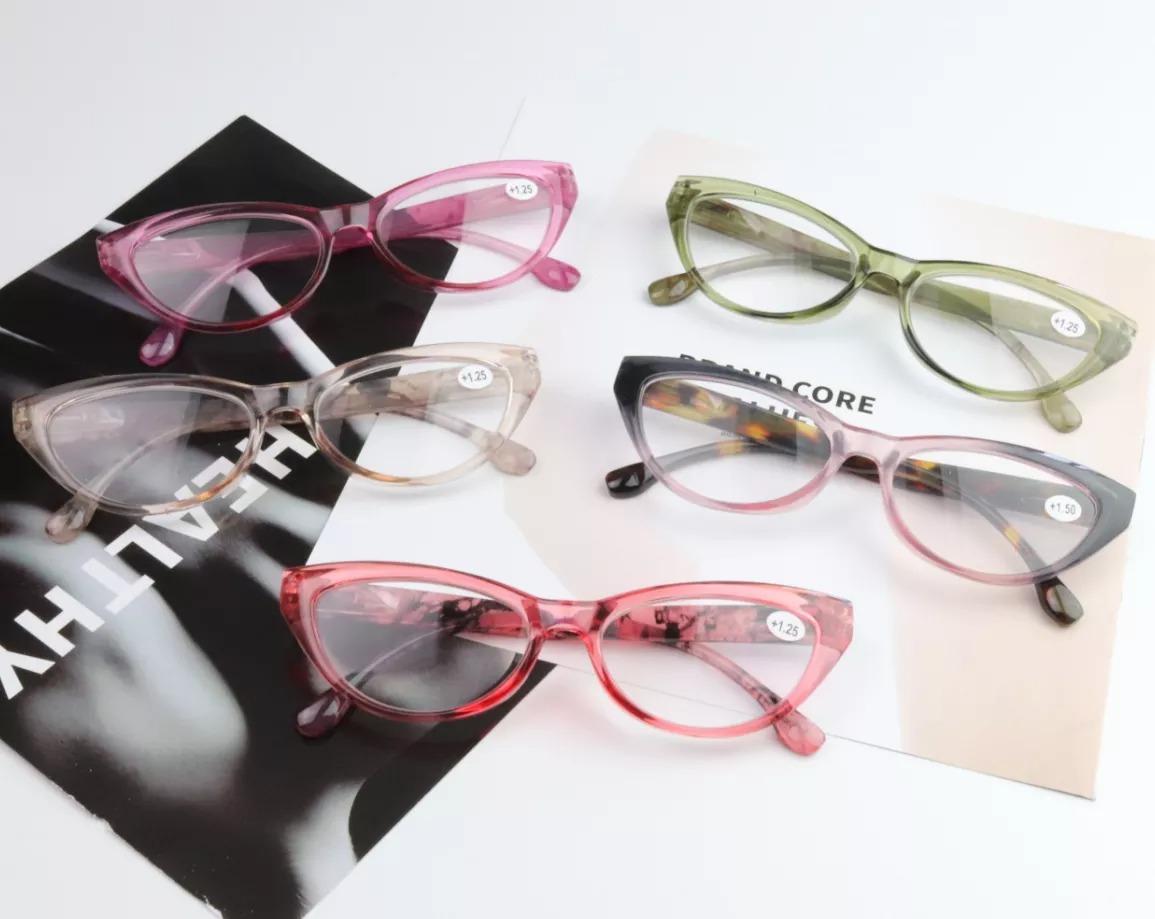 New Design Cat Eye gradient colorful Reading Glasses