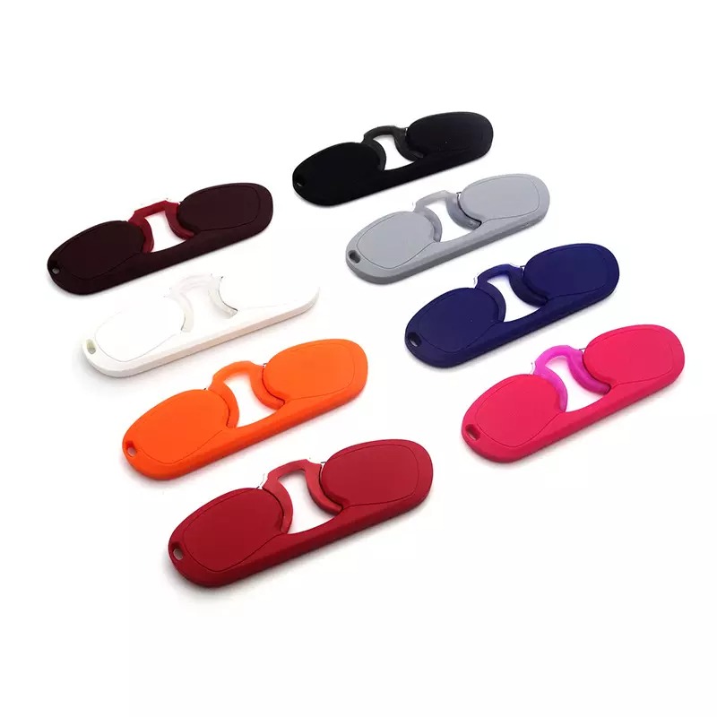 silicon Pocket TR frame pocket mini nose clip reading glasses