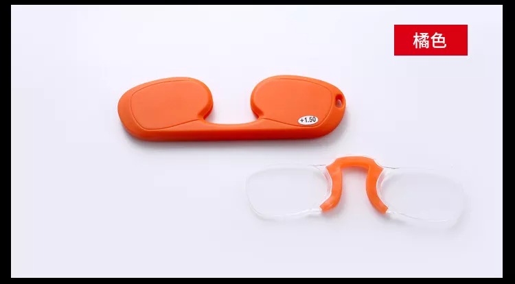 silicon Pocket TR frame pocket mini nose clip reading glasses