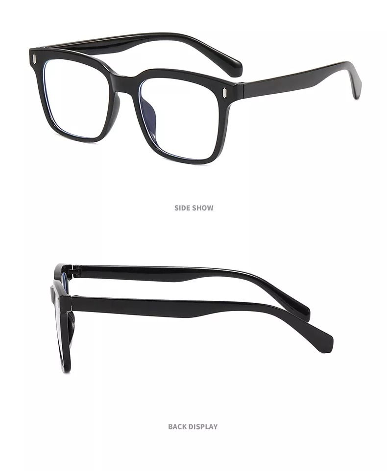 New glasses frame rice nail square frame retro art flat mirror anti-blue light can be matched with mirror fashion frame