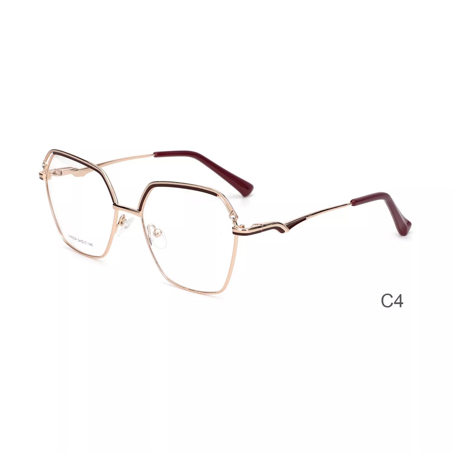 New Design Luxury High Quality Ladies Metal Optical Frames Eyewear For Women