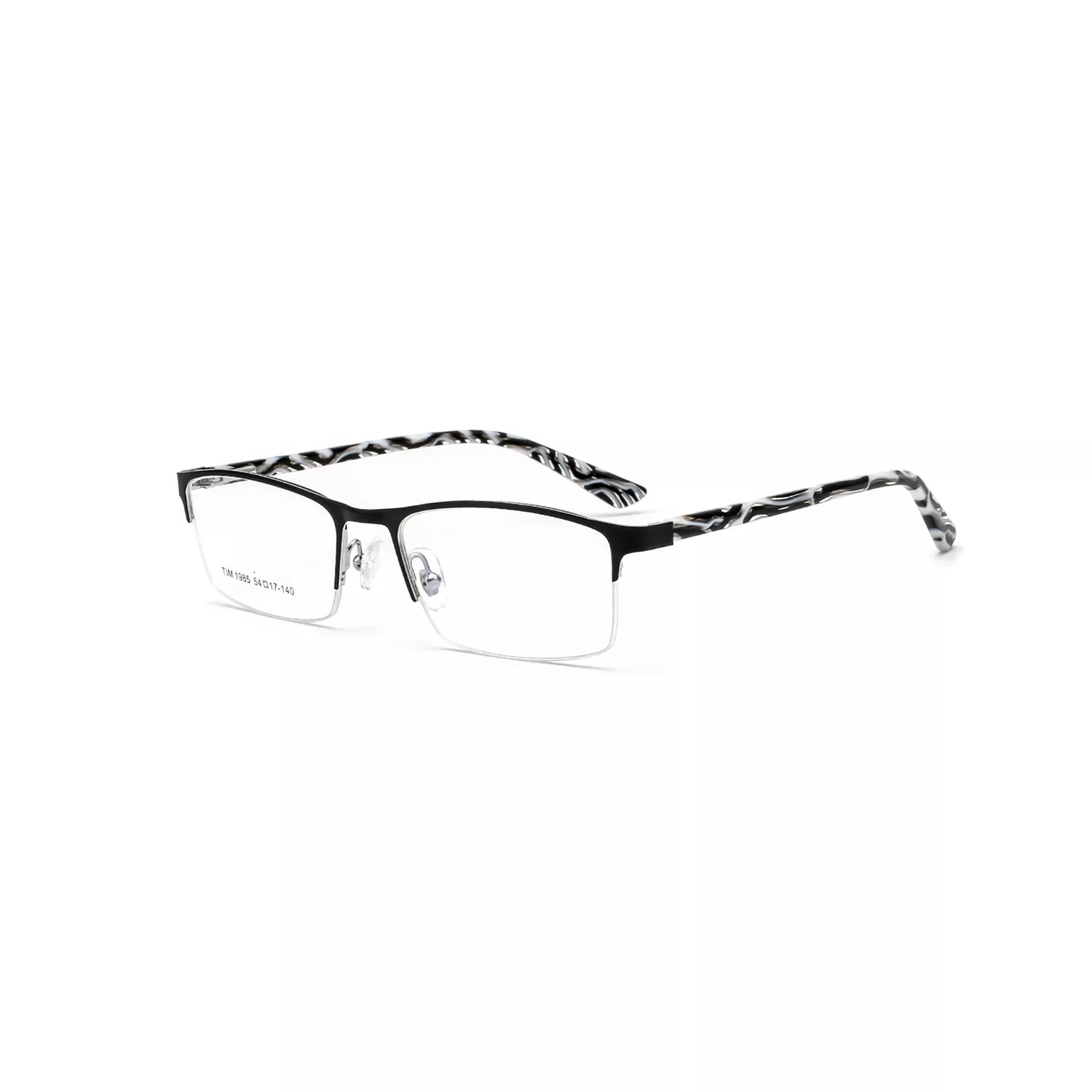 2022 Vintage Men's Business Style Metal Acetate Square Frame Optical Eyewear