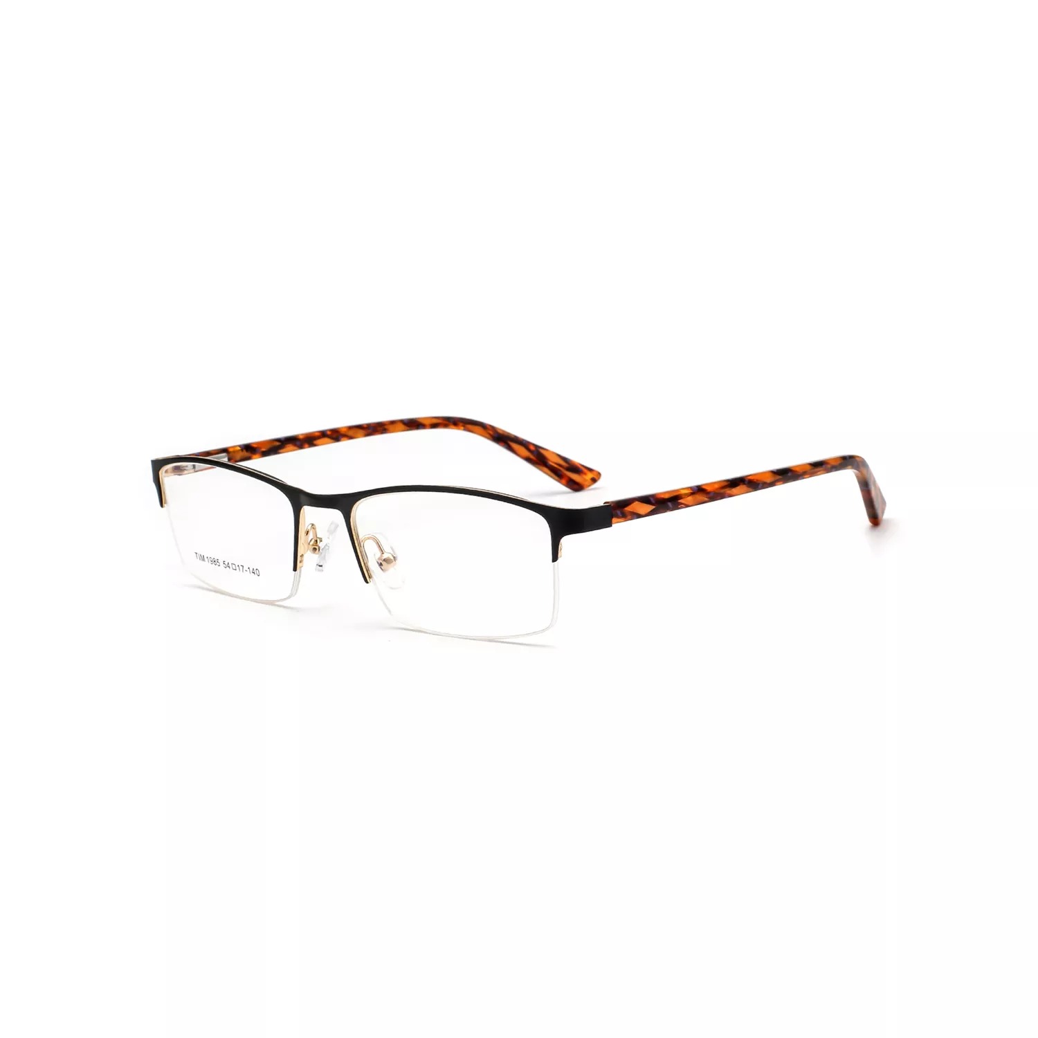 2022 Vintage Men's Business Style Metal Acetate Square Frame Optical Eyewear