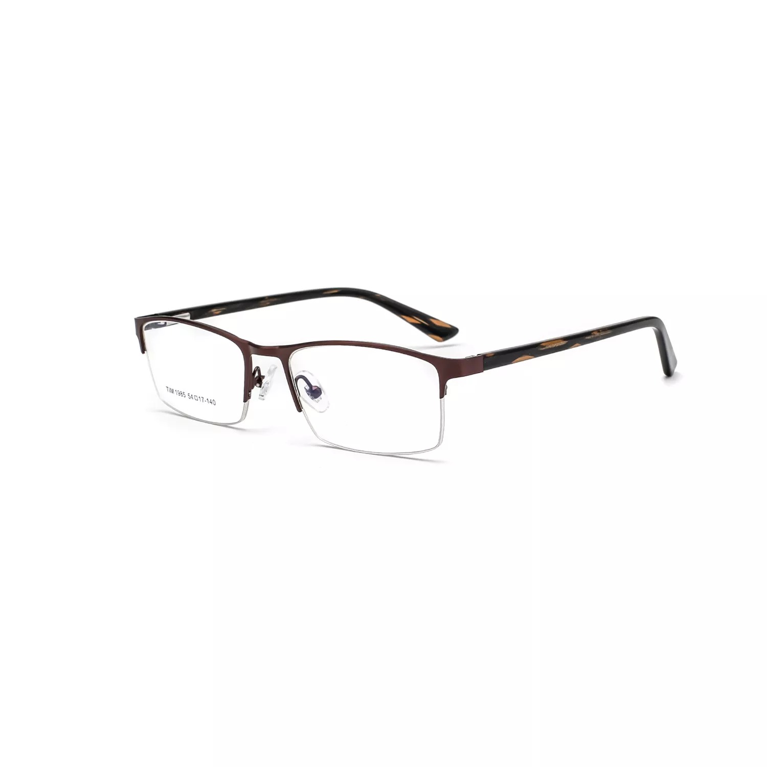 2022 Vintage Men's Business Style Metal Acetate Square Frame Optical Eyewear