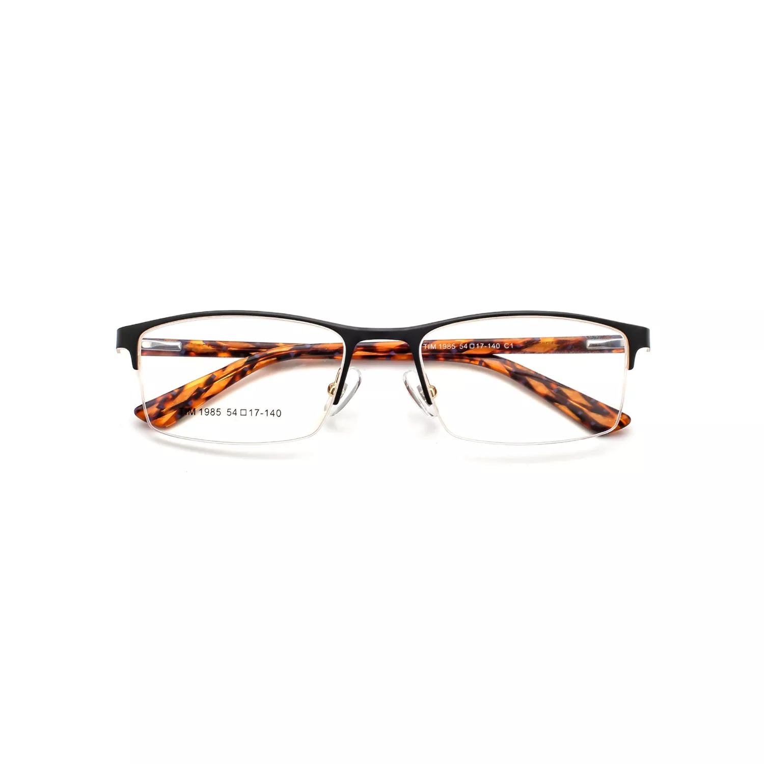 2022 Vintage Men's Business Style Metal Acetate Square Frame Optical Eyewear