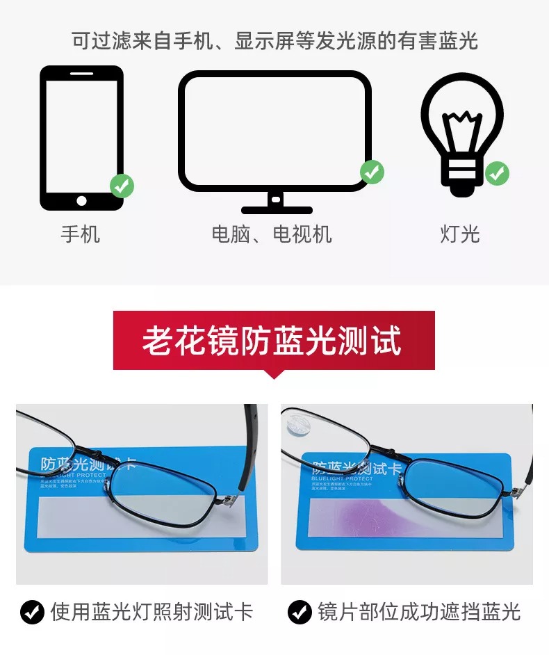 New Design Anti-Blue Reading Glasses For Men Fashion Folding Portable Ultra-light Eyewear for women