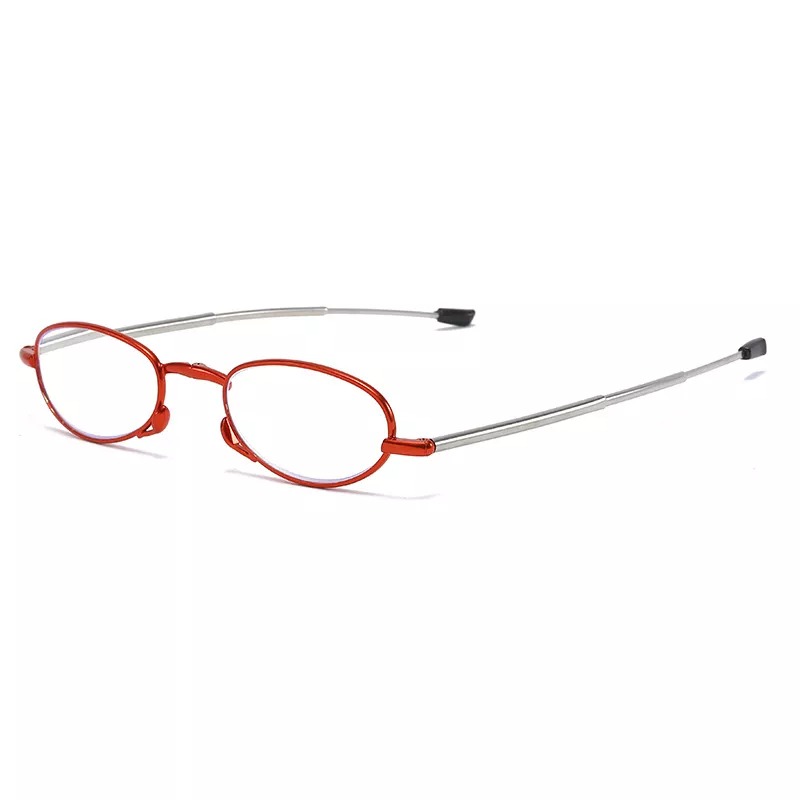 New Style Antenna Blue Light Blocking Folding Reading Glasses 1.0 to 4.0 Portable Eyewear