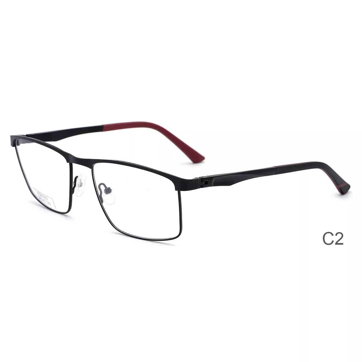 2022 New Style Rectangle Metal Optical Eyeglasses Frames Business Style Men's Eyewear