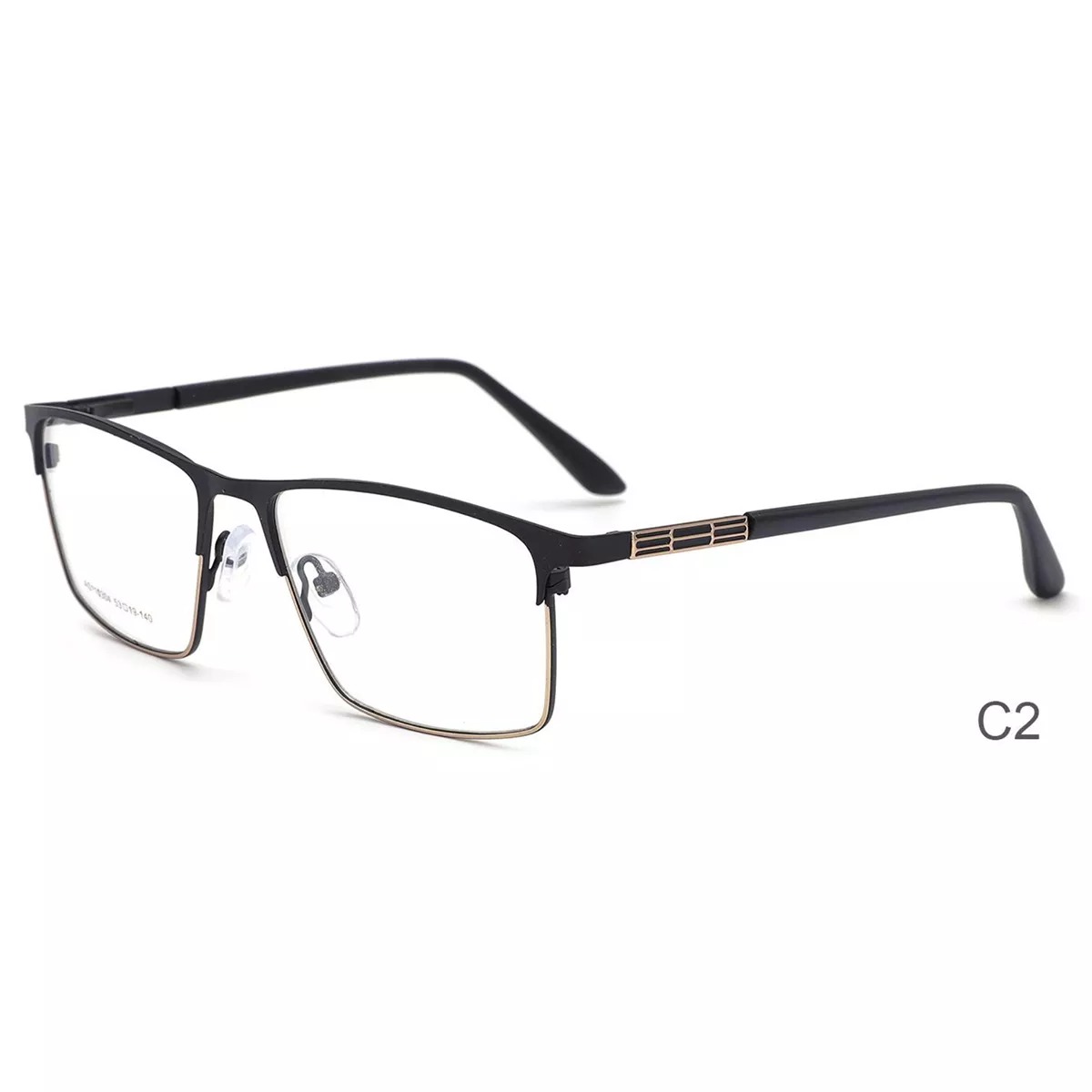 2022 Rectangle Vintage Metal Optical Eyeglasses Frames Business Style Eyewear for Men