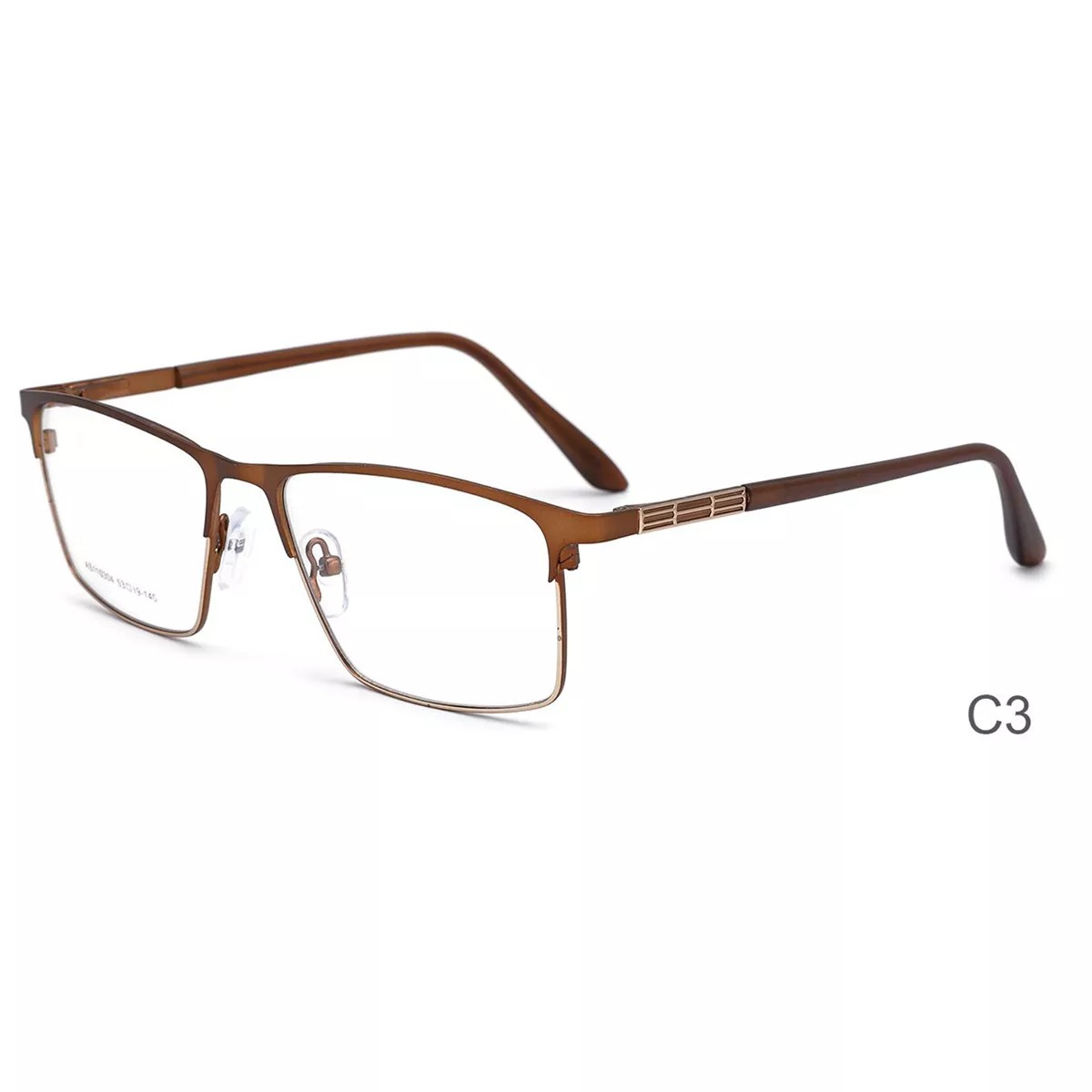 2022 Rectangle Vintage Metal Optical Eyeglasses Frames Business Style Eyewear for Men