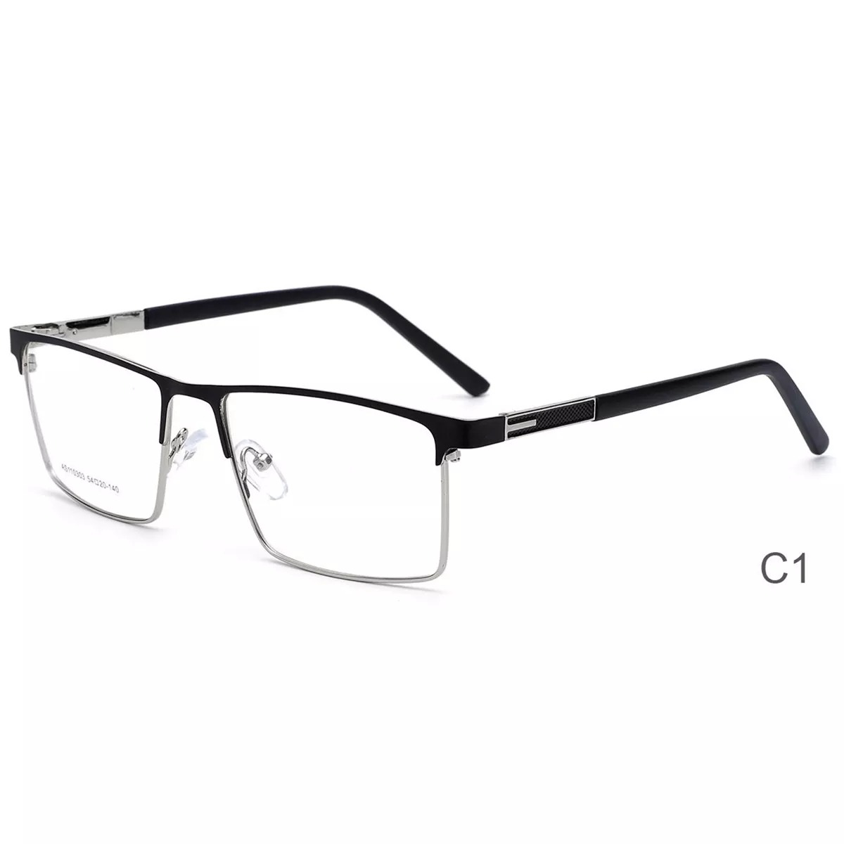 Rectangle Metal Optical Eyeglasses Frames Business Style Eyewear for Men