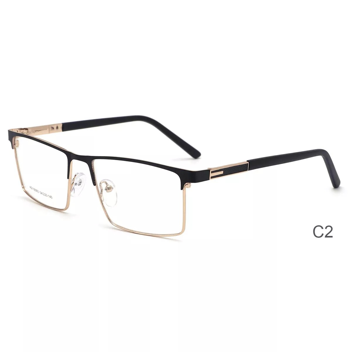 Rectangle Metal Optical Eyeglasses Frames Business Style Eyewear for Men