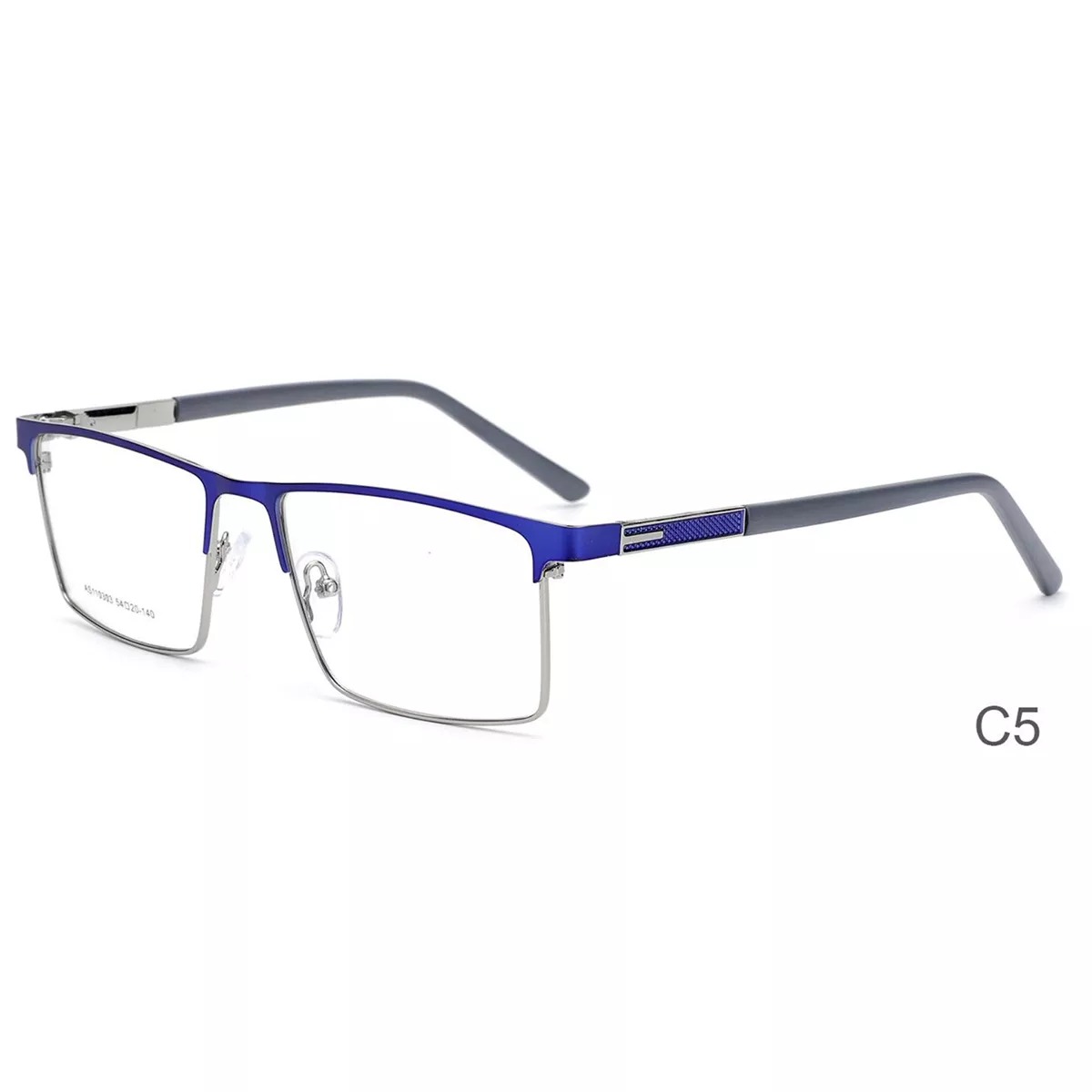 Rectangle Metal Optical Eyeglasses Frames Business Style Eyewear for Men