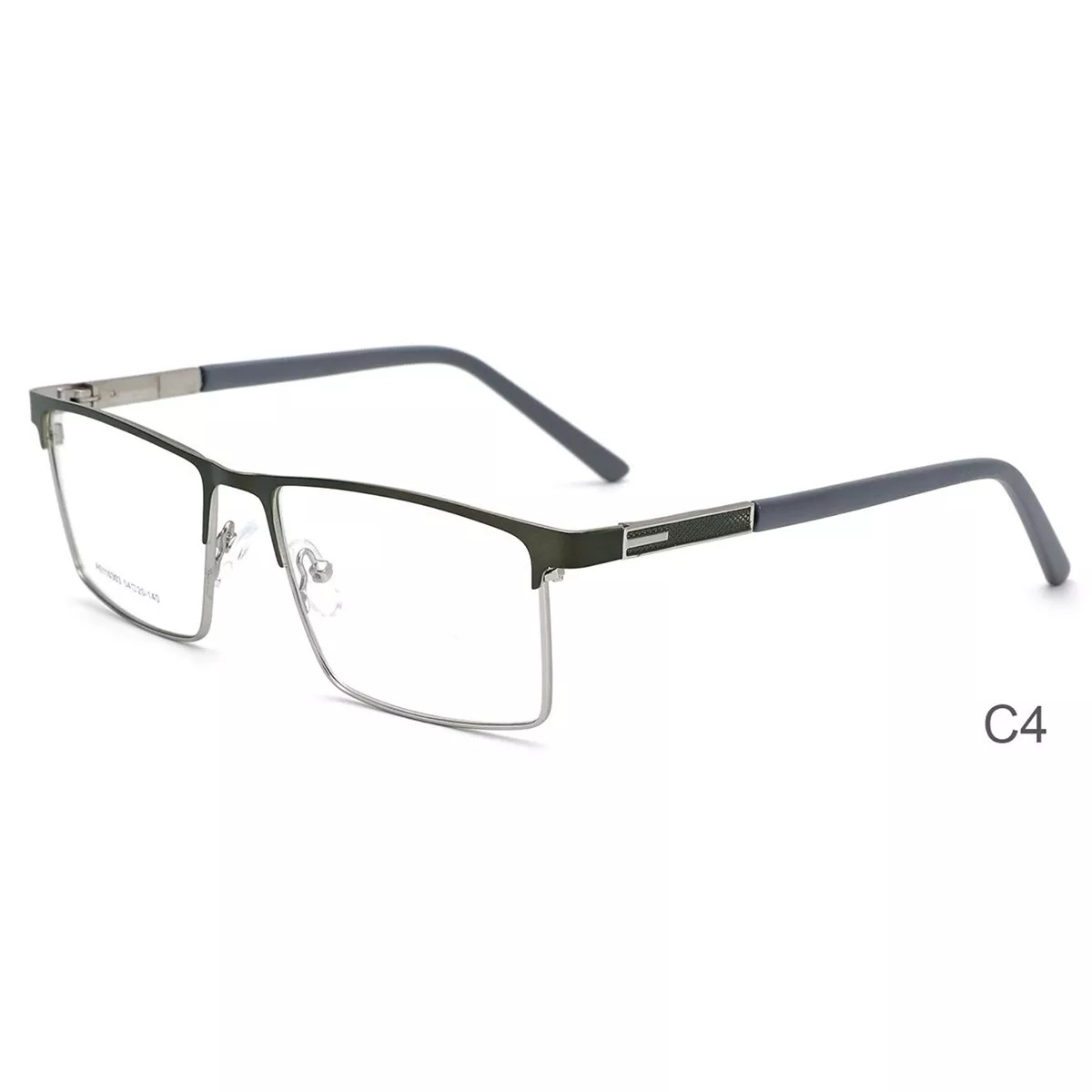 Rectangle Metal Optical Eyeglasses Frames Business Style Eyewear for Men