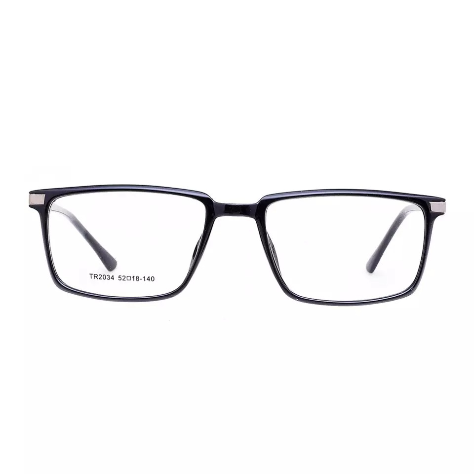 复古流行 TR90 批发眼镜光学方形金属框架男士