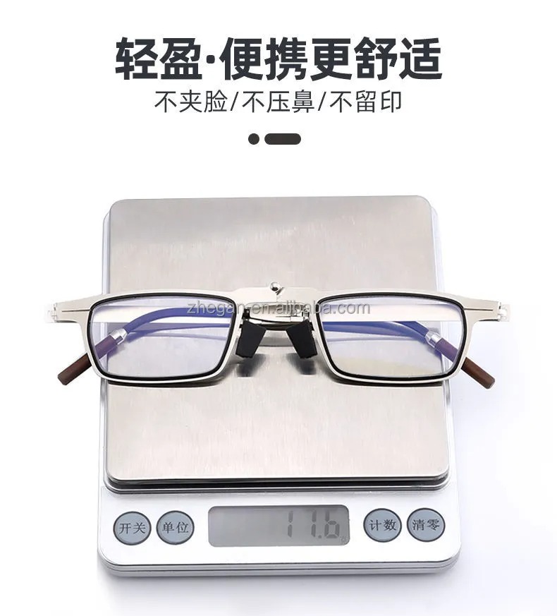 Pack Folding Reading Glasses Blue Light Blocking, Foldable Readers Anti UV Glare, Lightweight Portable Mini Eyewear