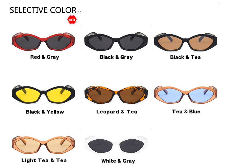 Small Square Sunglasses for Women Men Vintage Trendy Irregular Sunglasses