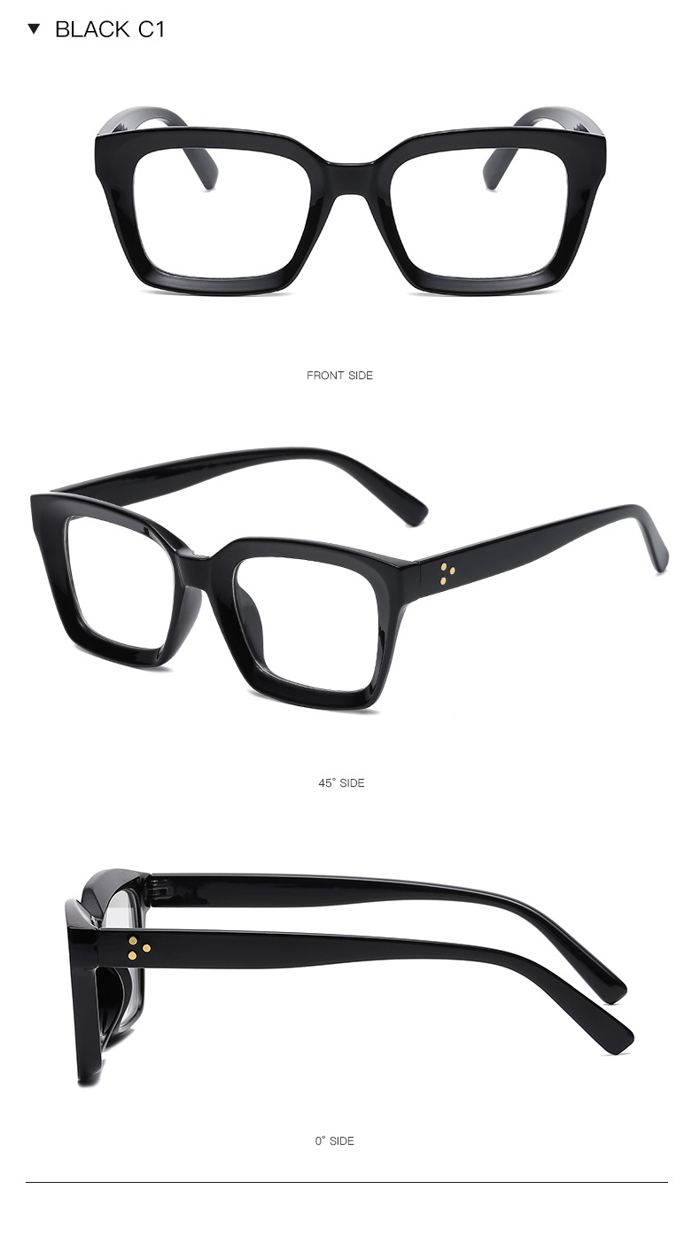 2023 New Fashion Trend Square Frame Optical Anti Blue Light Glasses Unisex Vintage Colorful Optical Frames Latest Model