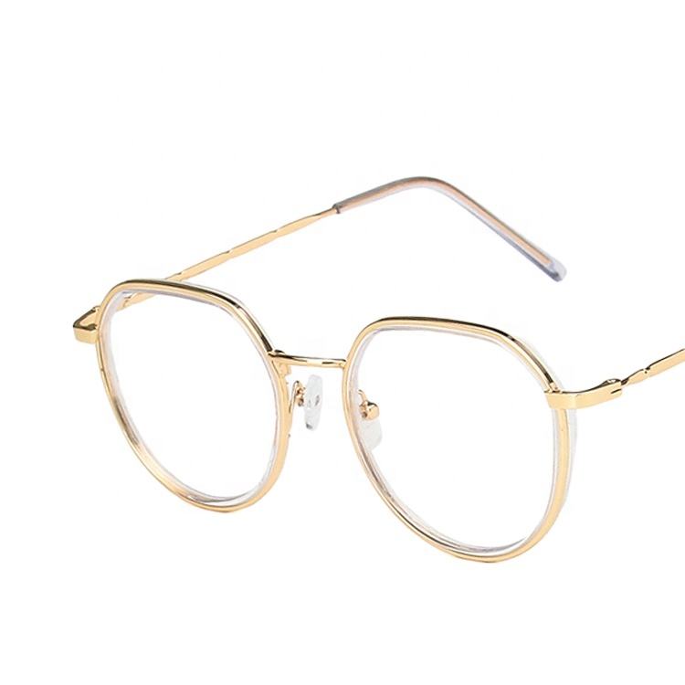 2023 New Fashion Trend Round Frame Optical Anti Blue Light Glasses Unisex Ins Style Optical Frames Latest Model