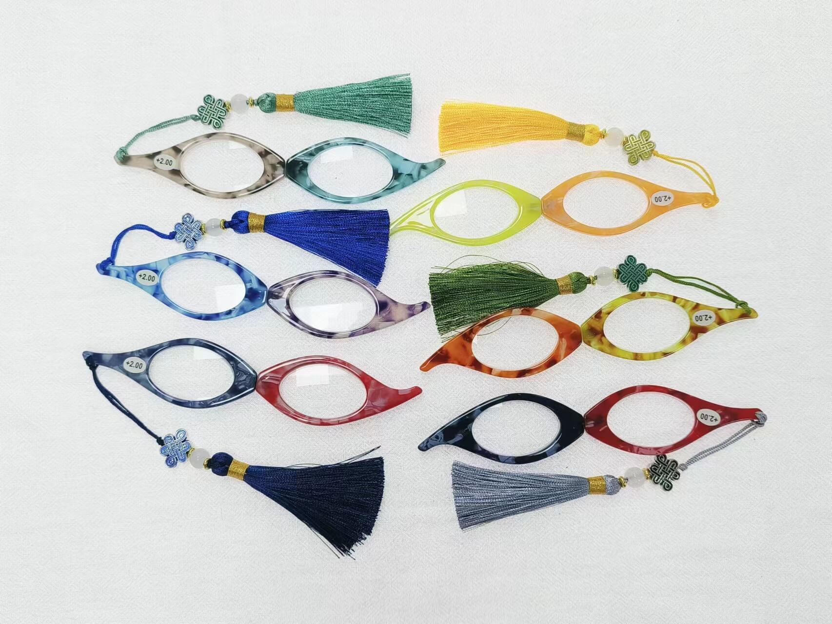 2023 New Chinese Style Hanging Neck Reading Glasses Presbyopic Hand Held glasses TAC Lens Elegant Women Men Reading Glasses