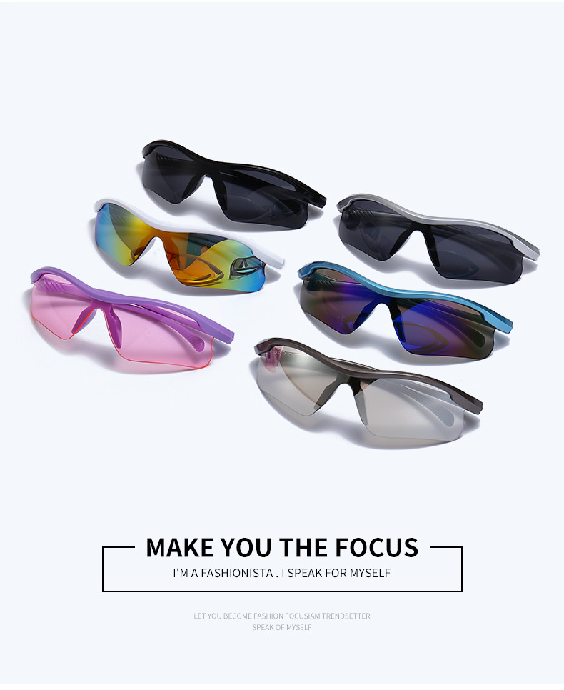 2023 Outdoor Fashion Photochromic Sports Sunglasses Cycling Bicycle Eyewear UV400 Women and Men Mirror Sports Sun Glasses