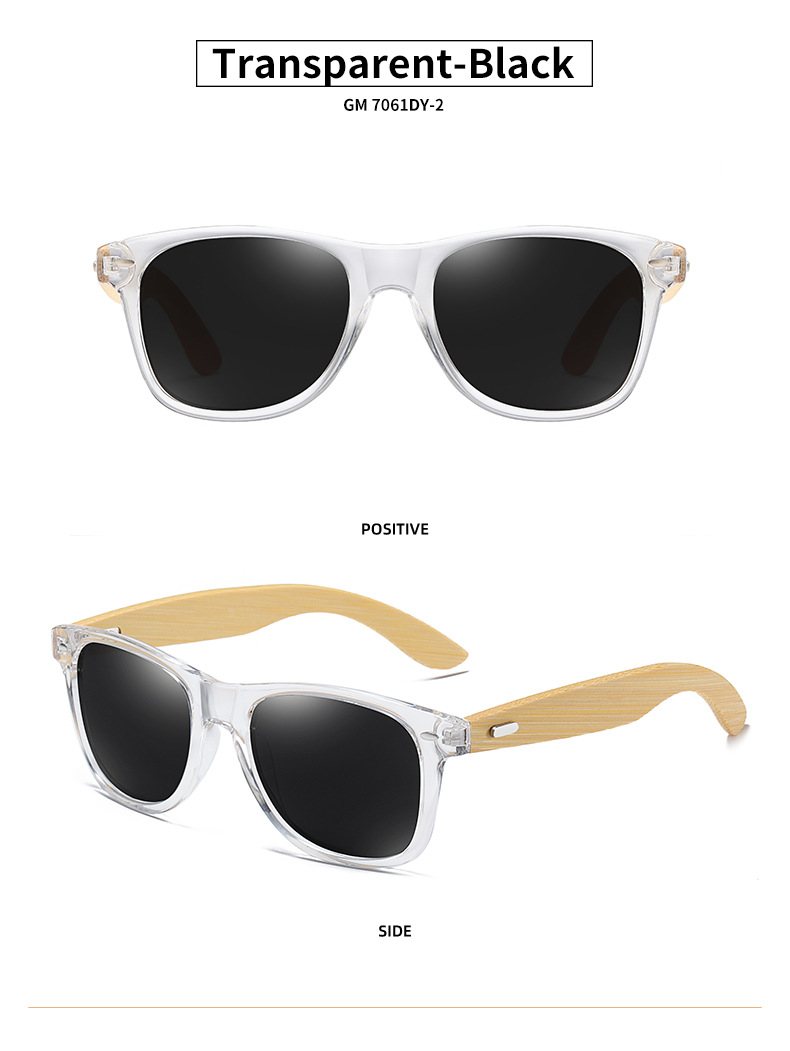 High Quality TR 90 New Trend Bamboo Wood Polarized Sunglasses UV400 Shades