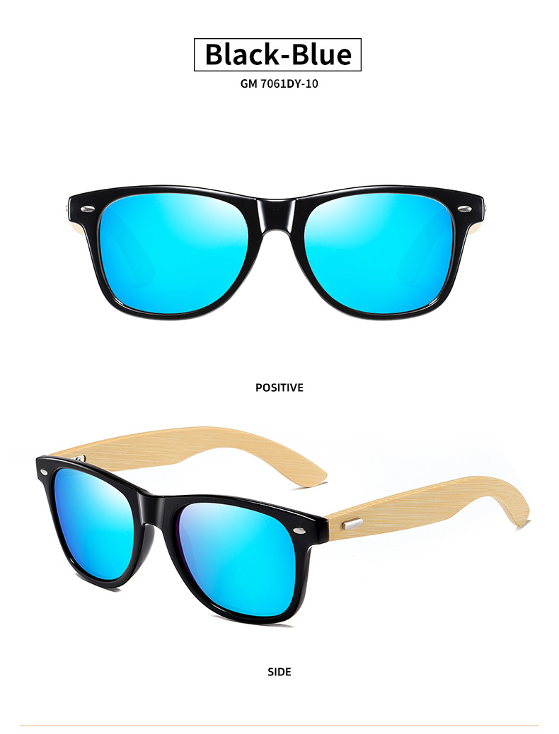 High Quality TR 90 New Trend Bamboo Wood Polarized Sunglasses UV400 Shades