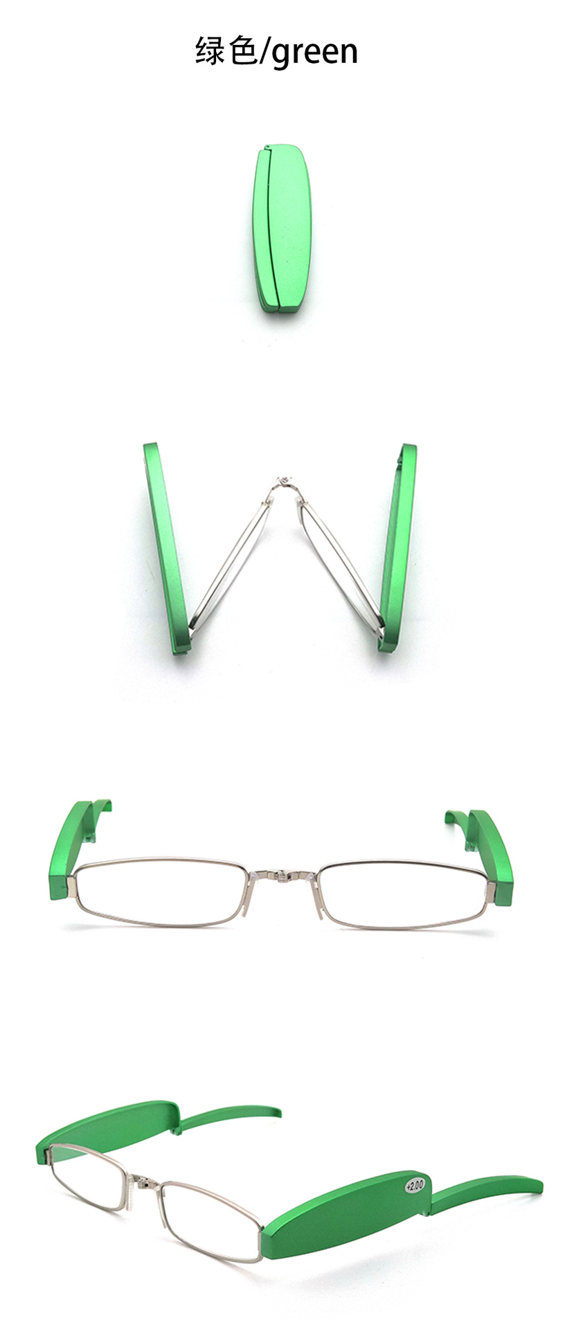 New Trend Metal Portable Pocket Presbyopic Glasses Mini Folding Reading Glasses 1.0 to 4.0 Eyewear