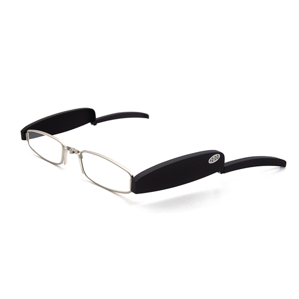 New Trend Metal Portable Pocket Presbyopic Glasses Mini Folding Reading Glasses 1.0 to 4.0 Eyewear