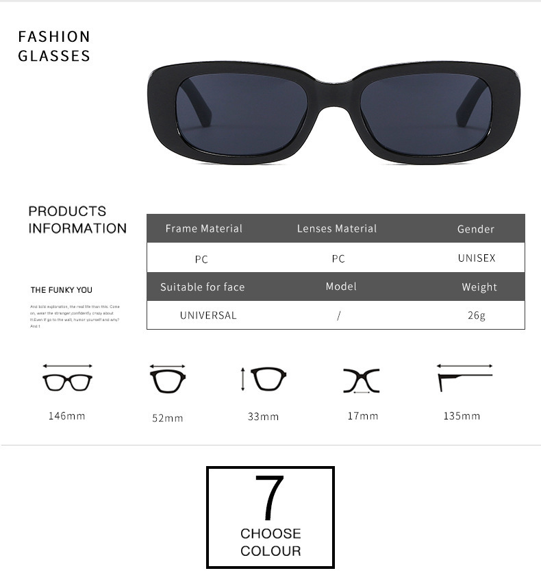 2023 New Fashion Punk Small Square Frame Ins Style Sunglasses Men Women Custom Logo Shade glasses UV400