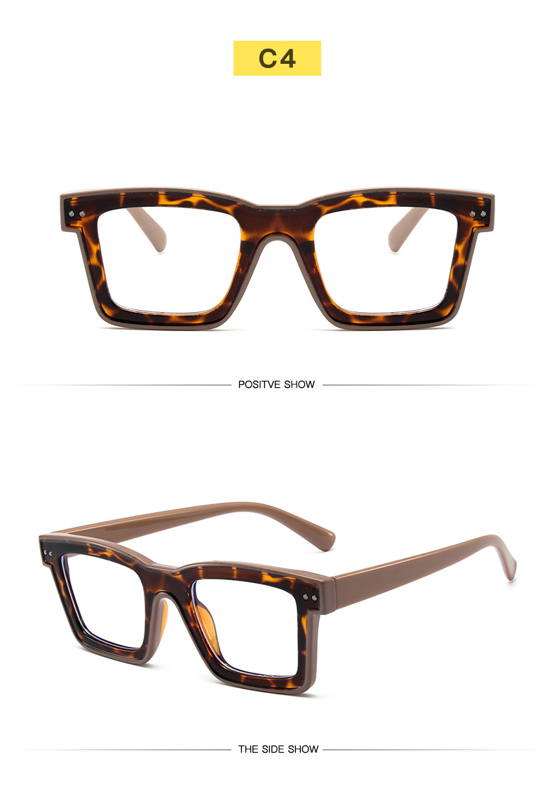 High Quality Trend Optical Glasses Frame Square TR Anti-blue Glasses For Men And Women