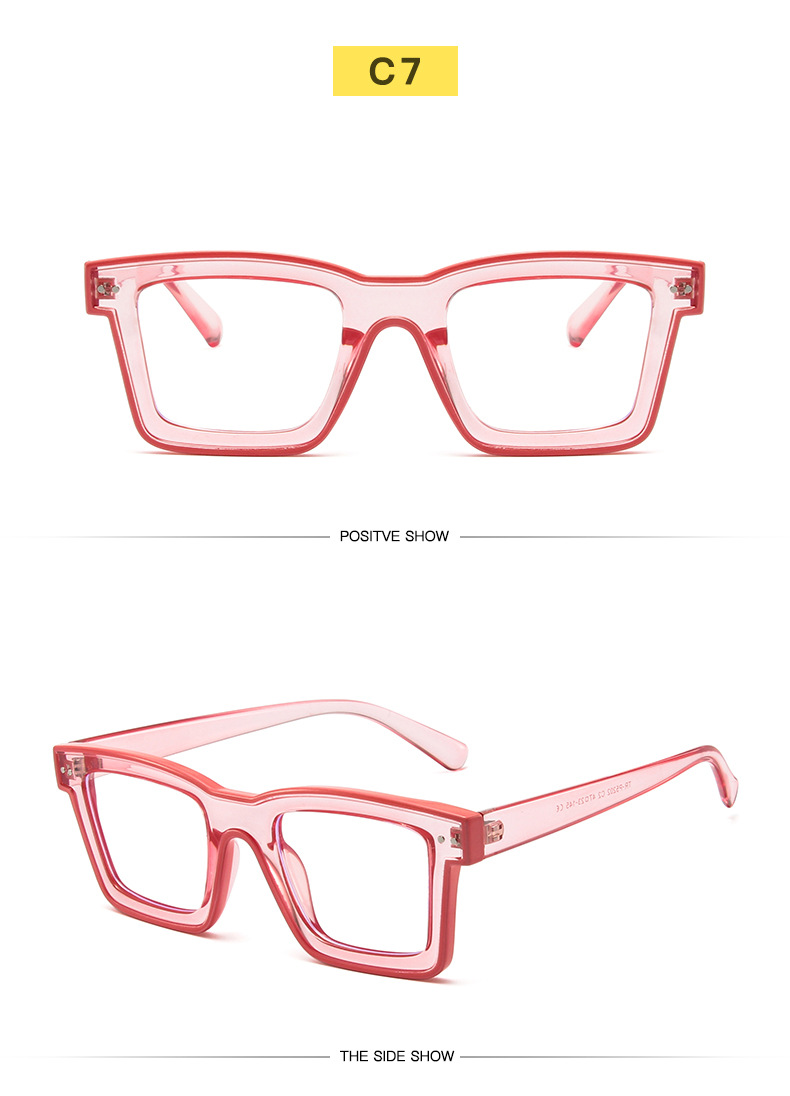 High Quality Trend Optical Glasses Frame Square TR Anti-blue Glasses For Men And Women
