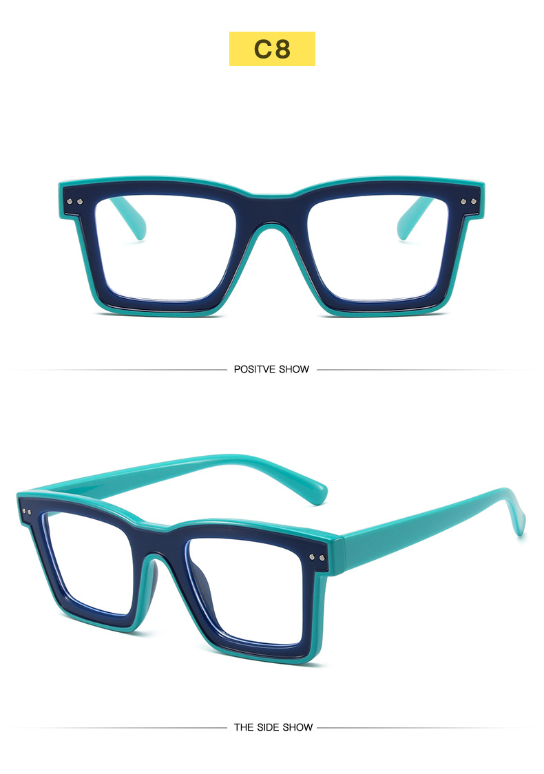 High Quality Trend Optical Glasses Frame Square TR Anti-blue Glasses For Men And Women