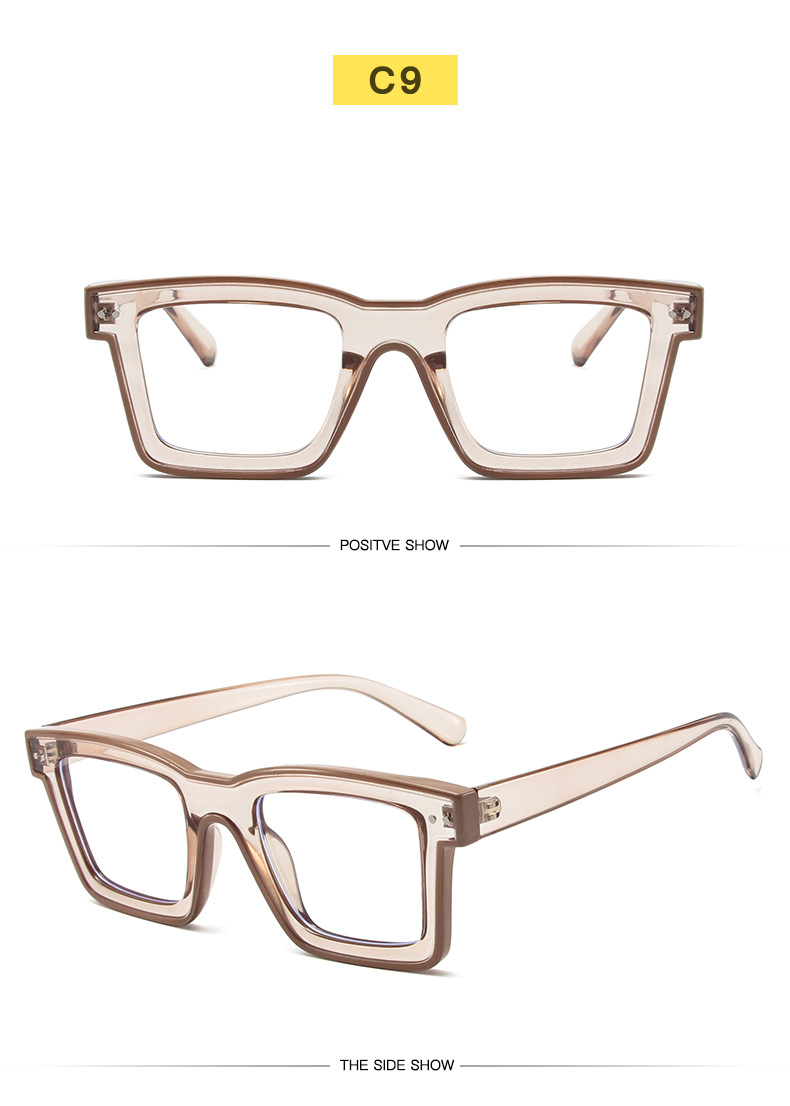 High Quality Trend Optical Glasses Frame Square TR Anti-blue Glasses For Men And Women