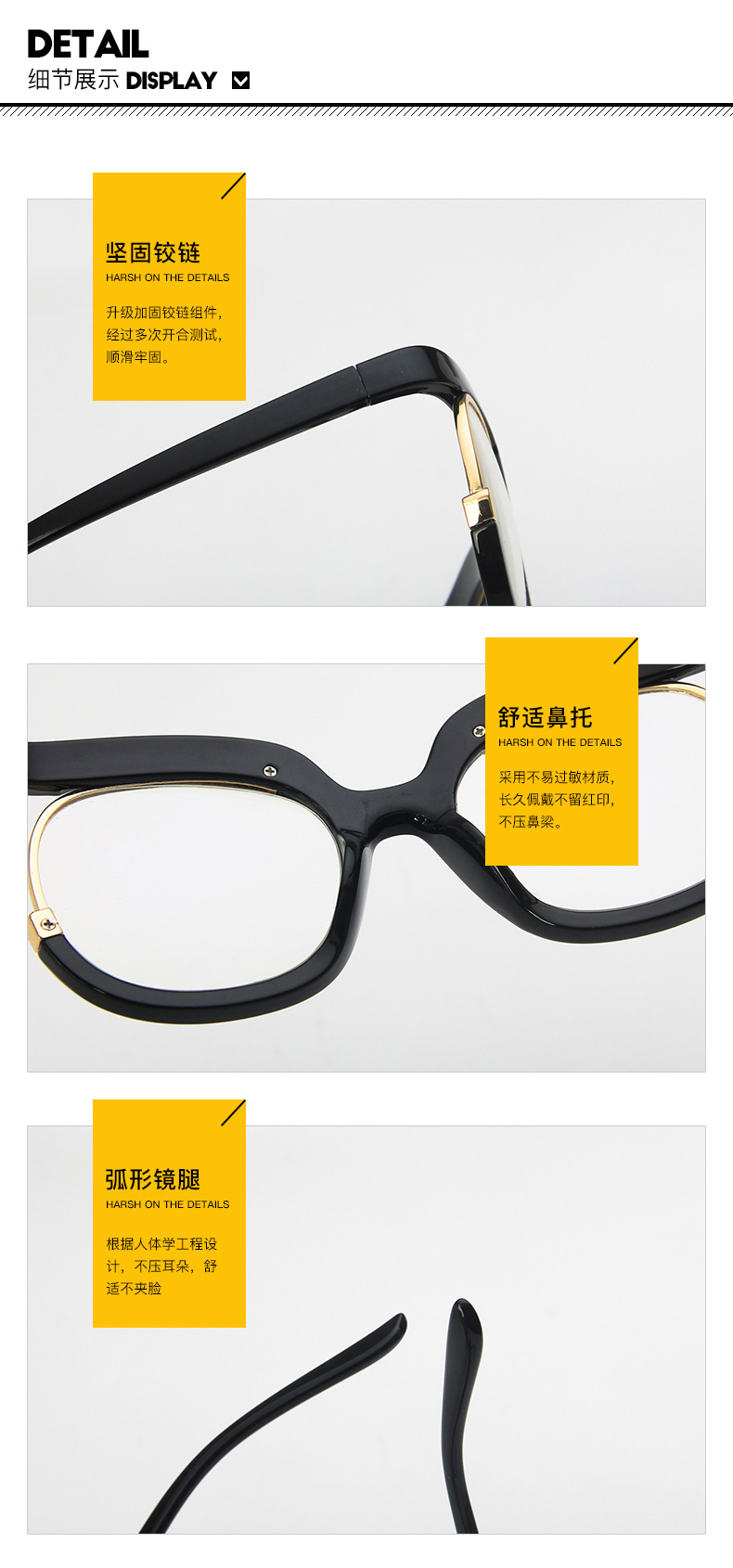 2023 Trendy Flat Top Eye Glasses Women Eyeglasses Frames Candy Color Gradient Eyeglasses Oversized Optical Frames