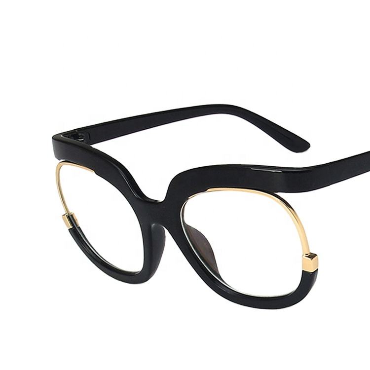2023 Trendy Flat Top Eye Glasses Women Eyeglasses Frames Candy Color Gradient Eyeglasses Oversized Optical Frames