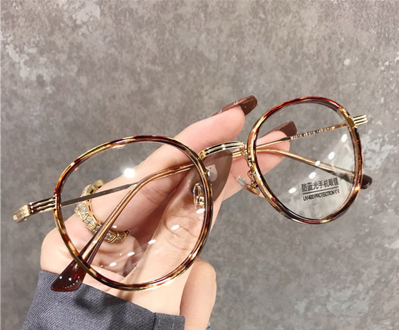 2023 Transparent Spectacle Frame For Men Women Glasses Anti-fatigue Round High Quality Computer Eyeglasses Retro Optical Lens