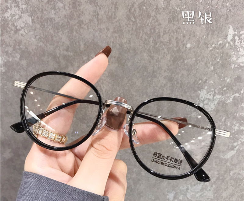 2023 Transparent Spectacle Frame For Men Women Glasses Anti-fatigue Round High Quality Computer Eyeglasses Retro Optical Lens