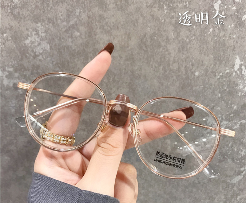 2023 Transparent Spectacle Frame For Men Women Glasses Anti-fatigue Round High Quality Computer Eyeglasses Retro Optical Lens