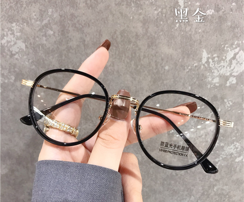 2023 Transparent Spectacle Frame For Men Women Glasses Anti-fatigue Round High Quality Computer Eyeglasses Retro Optical Lens