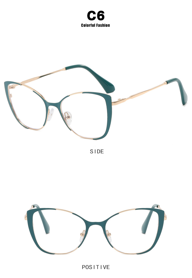 Vintage Cat-eye Frames Anti Blue Light Optical Glasses For Ladies