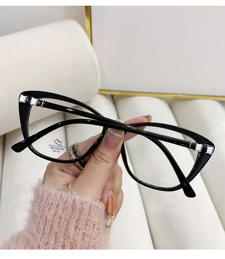 New Retro Cat-eye Frame TR90 Anti-blue Light Glasses For Women