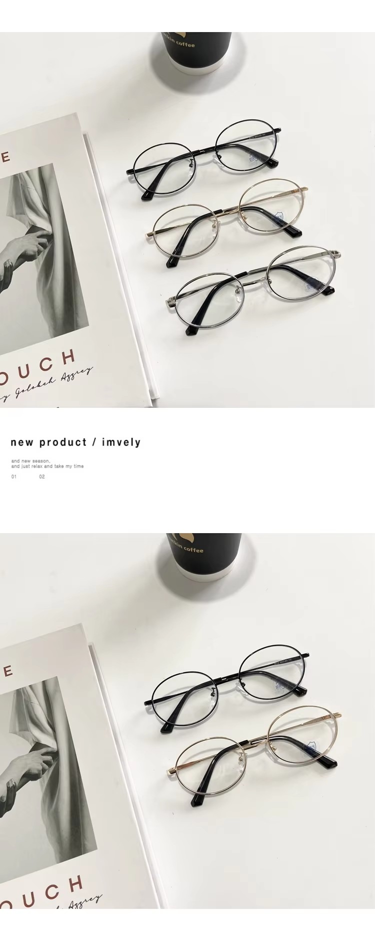 2023 New Anti-blue Presbyopic Glasses For Women Fashion Optical Frames For Men Metal Computer Protection Eye Glasses