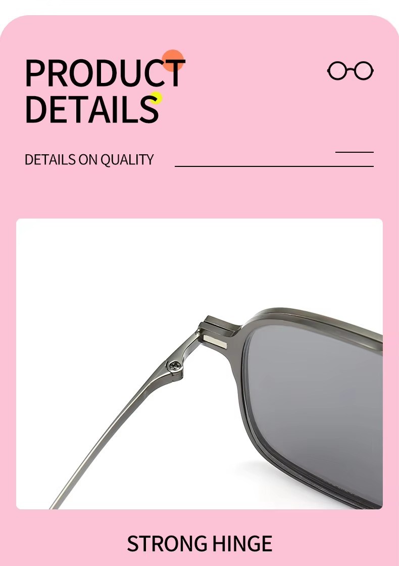 2023 New Fashion Double Bridge Sunglasses Women Three-in-one Pilot Driving Sun Glasses Men Square Hip Hop Shades