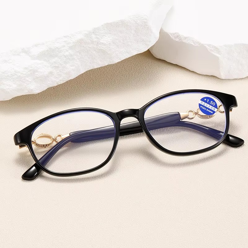 2023 New Fashion Trend Reading Glasses Full Frame Elderly Mirror Metal Reading Glasses Anti-blue Reading Glasses