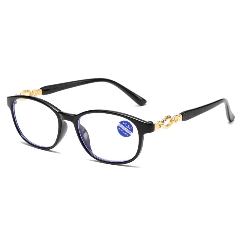 2023 New Fashion Trend Reading Glasses Full Frame Elderly Mirror Metal Reading Glasses Anti-blue Reading Glasses