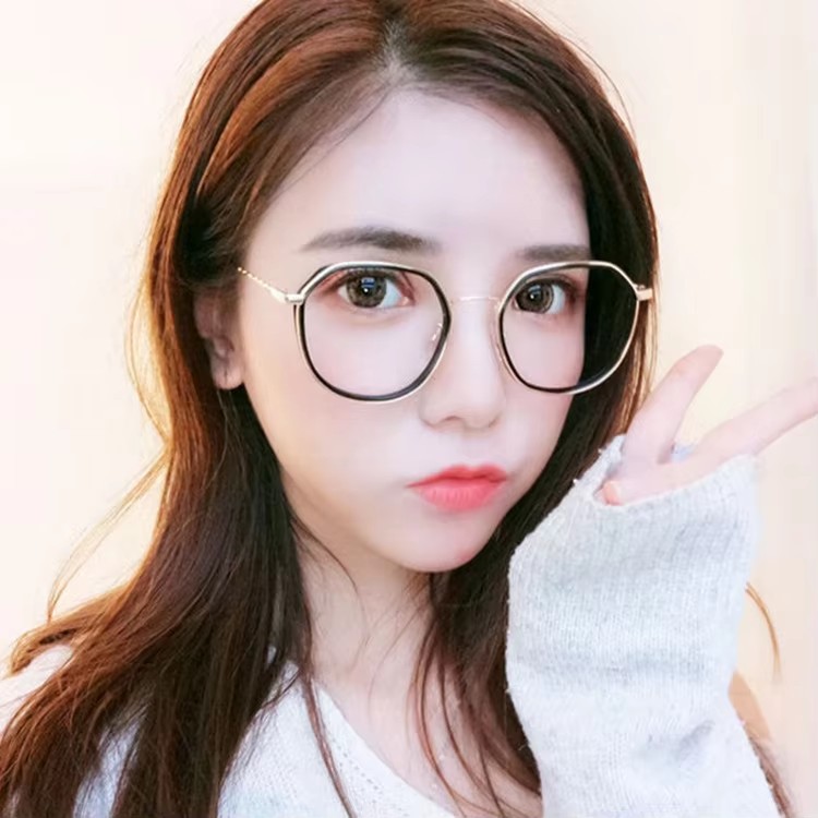 2023 New Fashion Trend Round Frame Optical Anti Blue Light Glasses Unisex Ins Style Optical Frames Latest Model