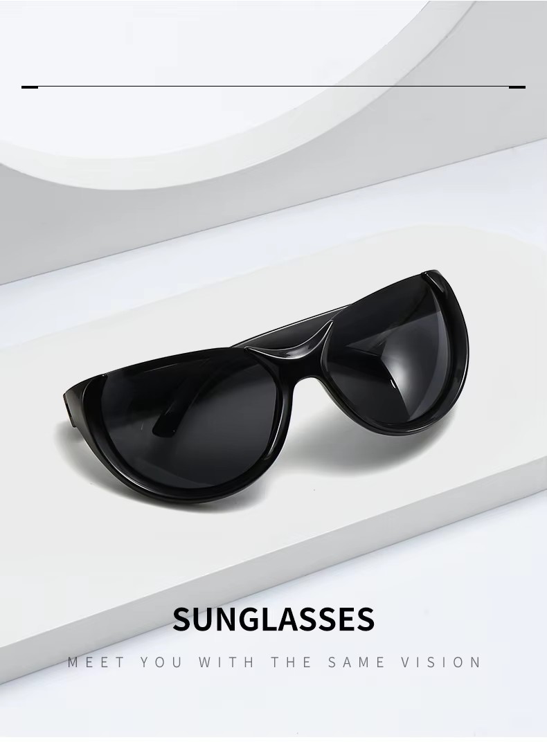 2023 New Fashion Wrap Round High Street Sunglasses Vintage Y2k New Jeans Sun Glasses For Men Women Outdoor Sports Shades